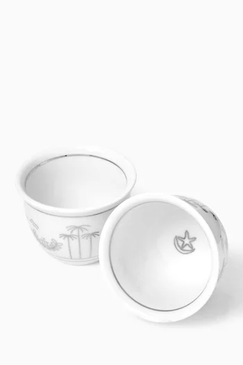 Founder's Cup - Arabic Coffee Cup Set Of 6 Pcs, 11cl