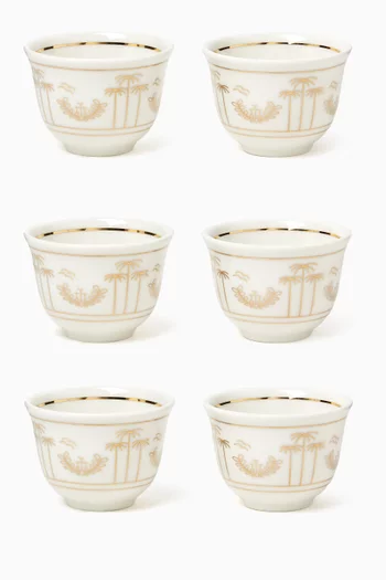 Founder's Cup - Arabic Coffee Cup, Set of 6, 7cl