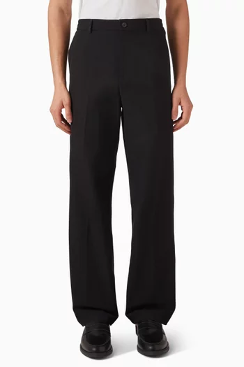 Dylan Straight-leg Pants in Cotton-poplin