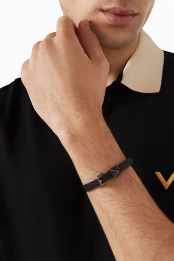 Rockstud Bracelet in Leather
