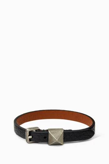 Rockstud Bracelet in Leather
