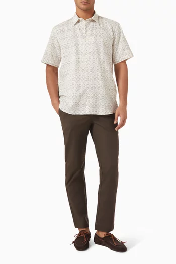 Regular Fit Shirt in Linen-blend