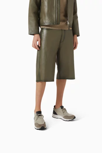 سنيكرز روبي قماش شبكي وجلد