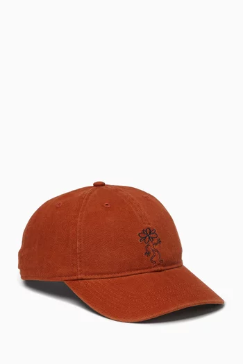 Tree Washed Herringbone Cap in Organic Cotton