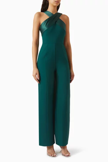 Chantelle Jumpsuit in Crepe & Satin