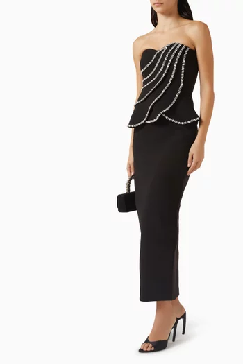 Celestine Embellished Midi Dress