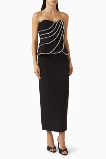 Celestine Embellished Midi Dress