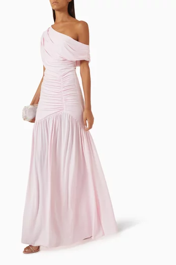 Kady Maxi Dress in Stretch-jersey