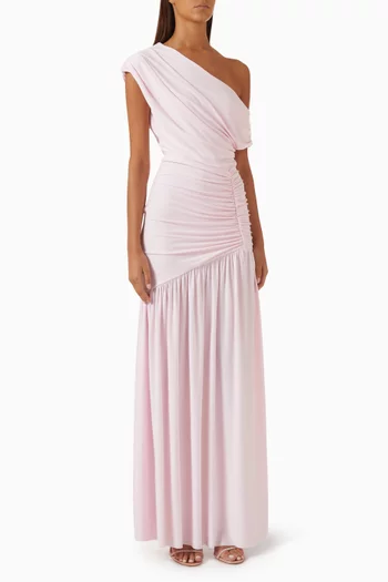 Kady Maxi Dress in Stretch-jersey