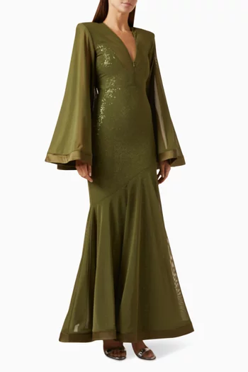 Illusion Survives Love 2-piece Gown in Mesh