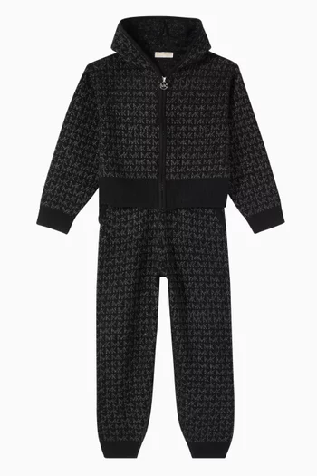 Logo Pattern Track Pants