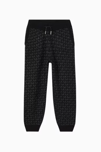 Logo Pattern Track Pants