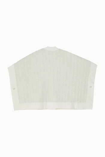 Monogram Zip-up Cape