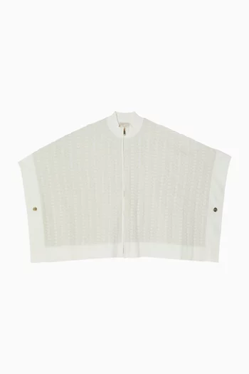 Monogram Zip-up Cape