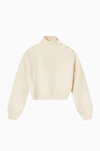 High-neck Knitted Sweater