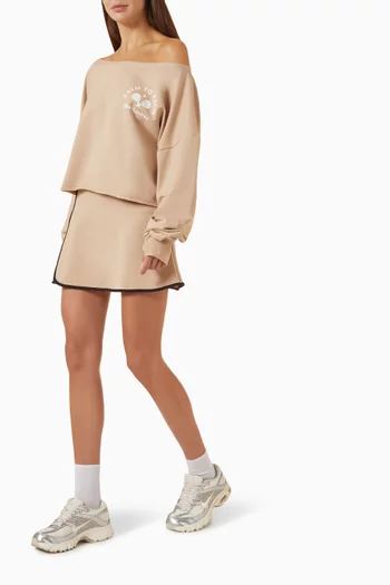 Cathy Cropped Sweatshirt in Fleece