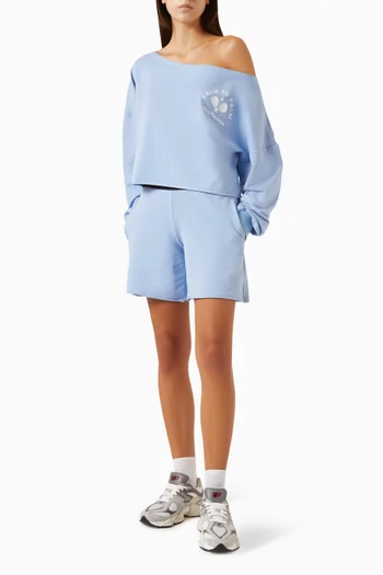 Cathy Cropped Sweatshirt in Fleece