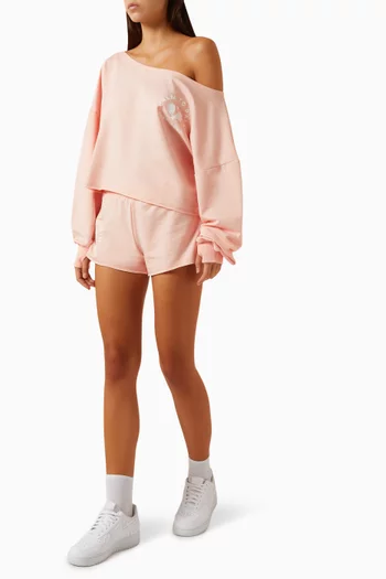 Cathy Cropped Sweatshirt in Fleece