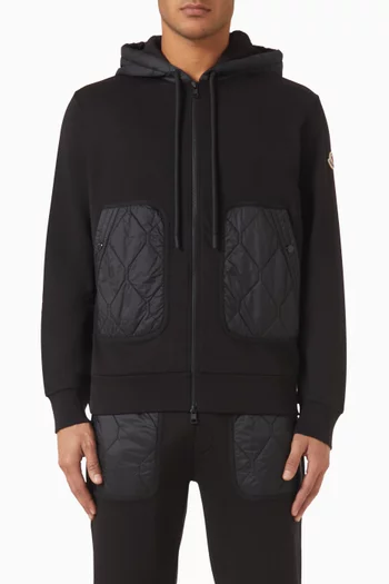سويت شيرت بسحّاب قماش تيدي