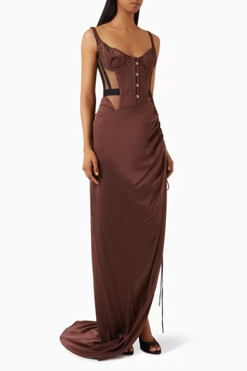 Maleena Corset Top & Skirt Set
