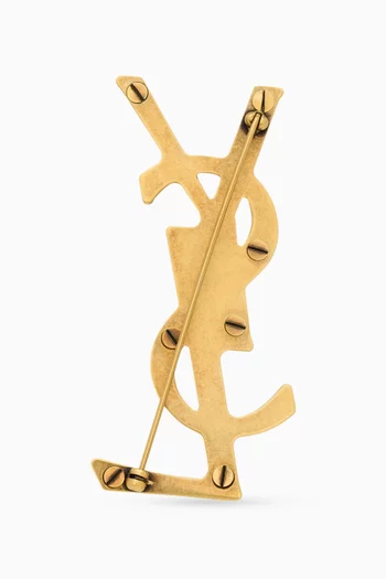 Cassandre Brooch in Leather