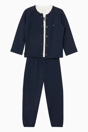 Three-piece T-Shirt & Sweatpants Set