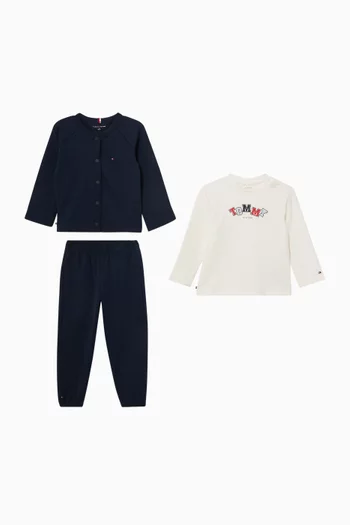 Three-piece T-Shirt & Sweatpants Set
