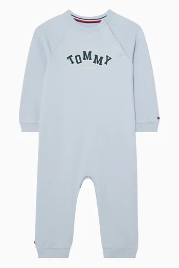 Logo Romper in Cotton