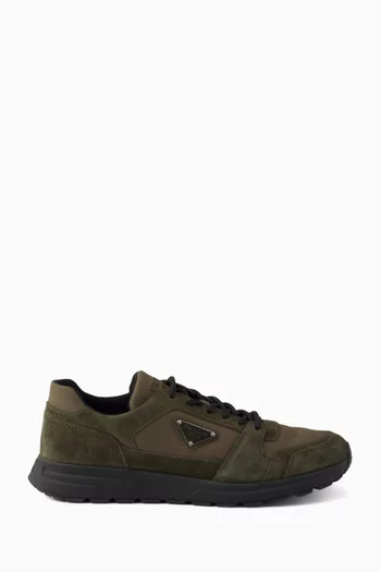 Prax Sneakers in Suede & Re-nylon