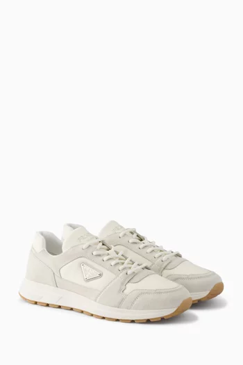 Prax Sneakers in Suede & Re-Nylon
