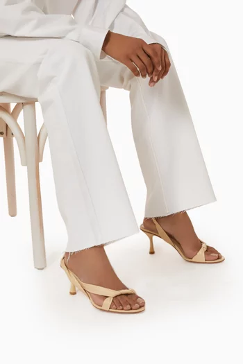 Siena Twisted Sandals in Leather
