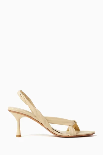Siena Twisted Sandals in Leather