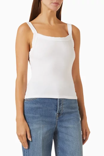 The Ringer Tank Top in Stretch Cotton