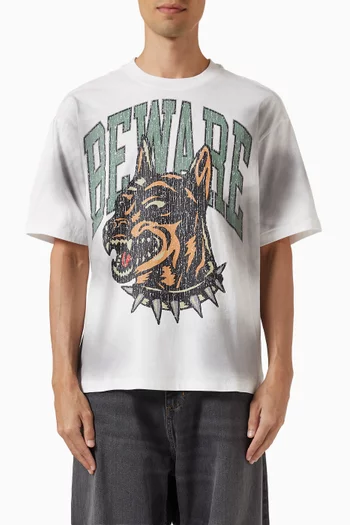 تي شيرت بطبعة Beware The Dobie قطن