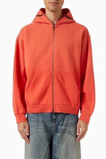 Smiley Devil Full-zip Hoodie in Cotton