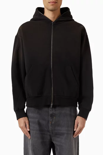 Smiley Devil Full-zip Hoodie in Cotton