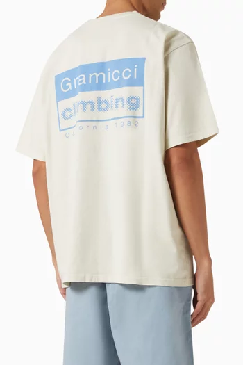 Gramicci Climbing Pigment-dyed T-shirt in Cotton