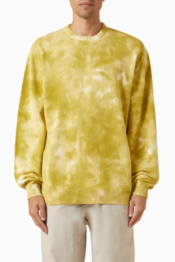 Knit Crew-neck Sweater in Cotton