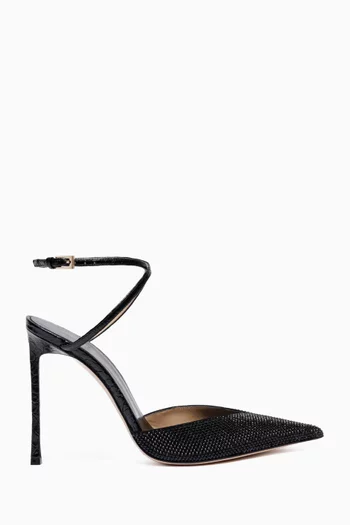 Selen 105 Pumps in Croc-embossed Leather