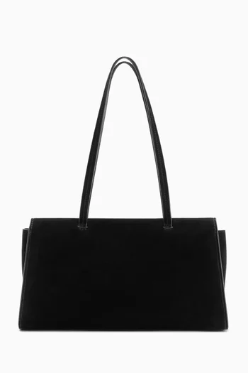 90's Medium Shoulder Bag in Suede