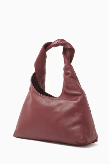 Siena Mini Hobo Shoulder Bag in Leather