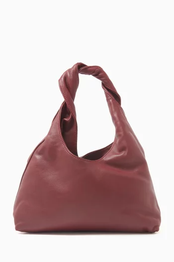 Siena Mini Hobo Shoulder Bag in Leather