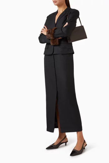 Montaigne Maxi Skirt in Merino-wool