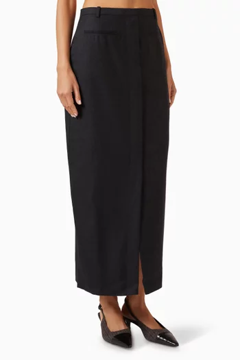 Montaigne Maxi Skirt in Merino-wool