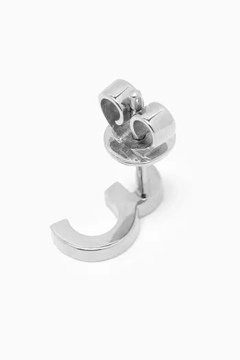 Initial '3EIN" Diamond Stud Earrings in 18kt White Gold