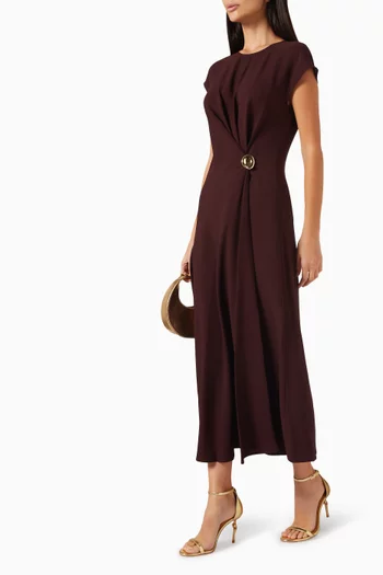 Taipan Buckle Dress in Crepe