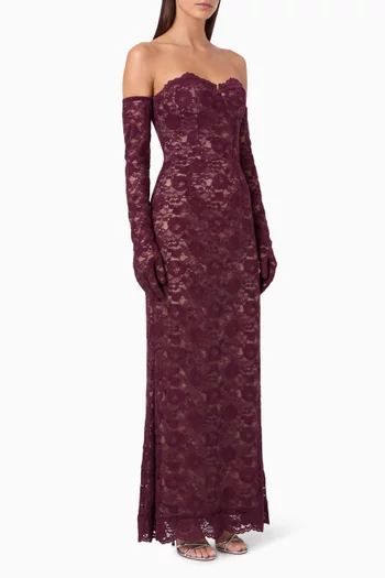 Lace-back Gown in Lace