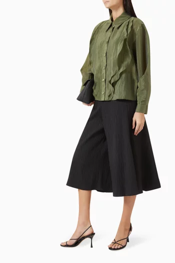 Pleated-shoulder Shirt
