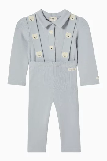 Doutie Polar Bears Trousers in Organic Cotton-blend