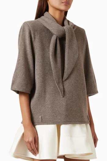 Ella Scarf T-shirt in Knit